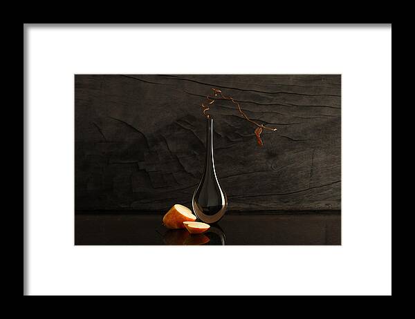 Still Life Framed Print featuring the photograph Still Life With Pear by Luiz Laercio
