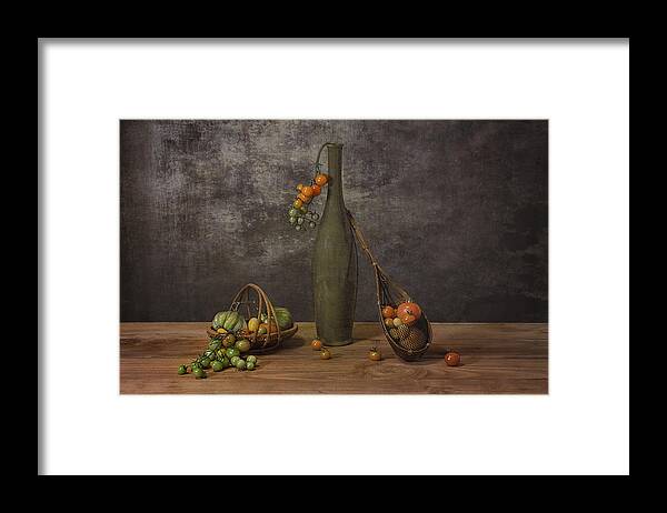 Still Framed Print featuring the photograph Still Life With Tomatos by Lydia Jacobs