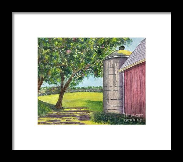 Farm Framed Print featuring the painting Still Standing, Great Memories by Sue Carmony