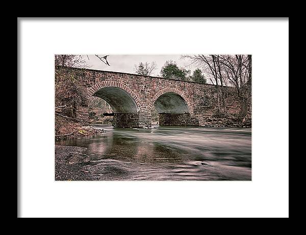 Landscape Framed Print featuring the photograph Stone Bridge by Travis Rogers