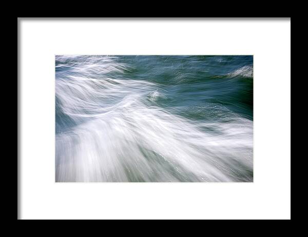 Wind Framed Print featuring the photograph Storm Winds At Sea With Ocean And White by Digiclicks