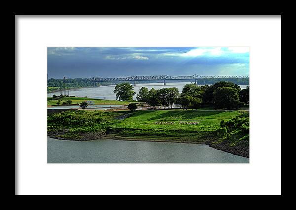 River Framed Print featuring the photograph Storms over Mud Island by George Taylor