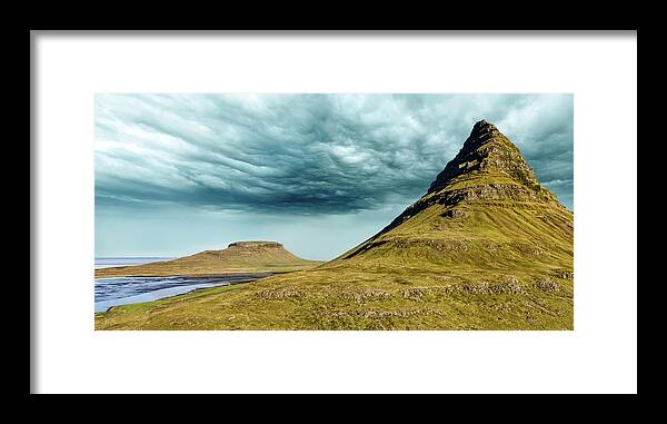 Iceland Framed Print featuring the photograph Stormy Church Mountain by David Letts