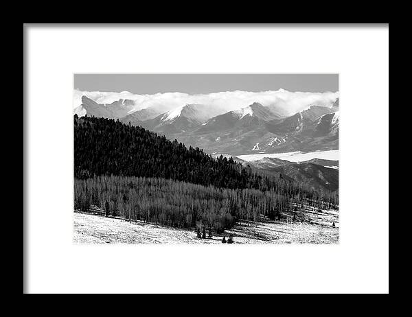 Sangre De Cristo Framed Print featuring the photograph Stormy Clouds on Sangre de Cristo by Steven Krull