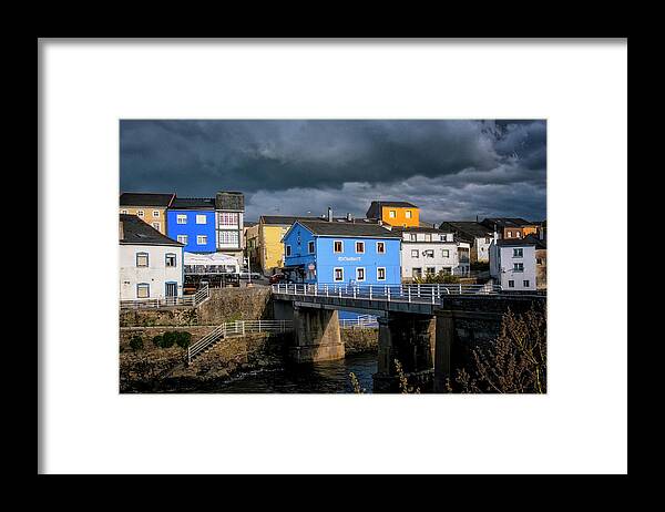 Cudillero Spain Framed Print featuring the photograph Stormy Rinlo by Tom Singleton