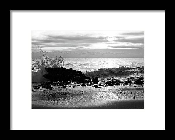 Cove Framed Print featuring the photograph Stormy Sea 2 by Steve DaPonte