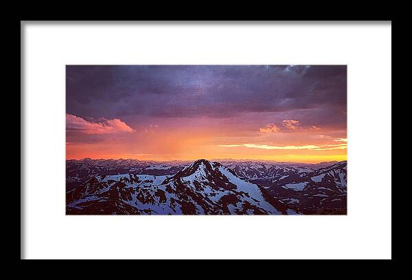 Colorado Framed Print featuring the photograph Stormy Sunset by Kevin Schwalbe