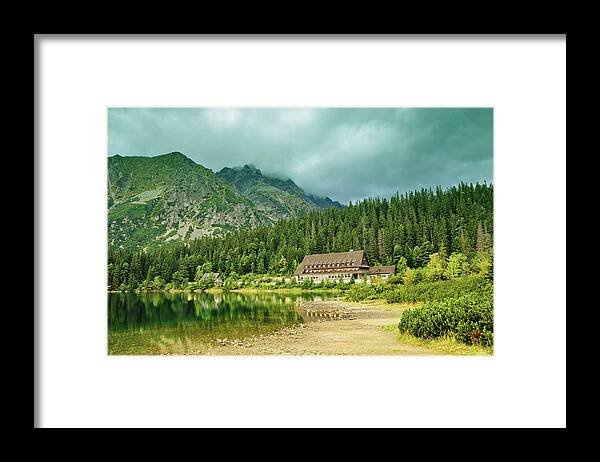 Scenics Framed Print featuring the photograph Strbske Pleso - Mountain Lake by Yorkfoto