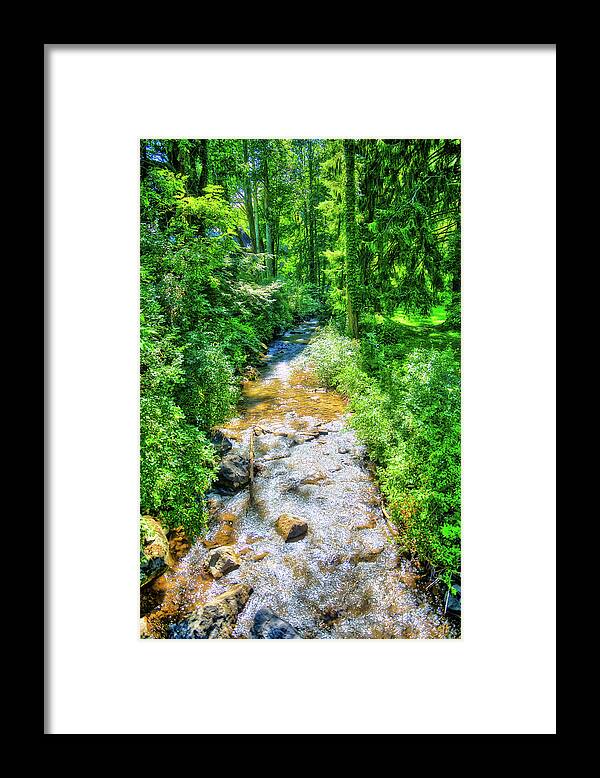 Wv Framed Print featuring the photograph Stream in WV by Jonny D