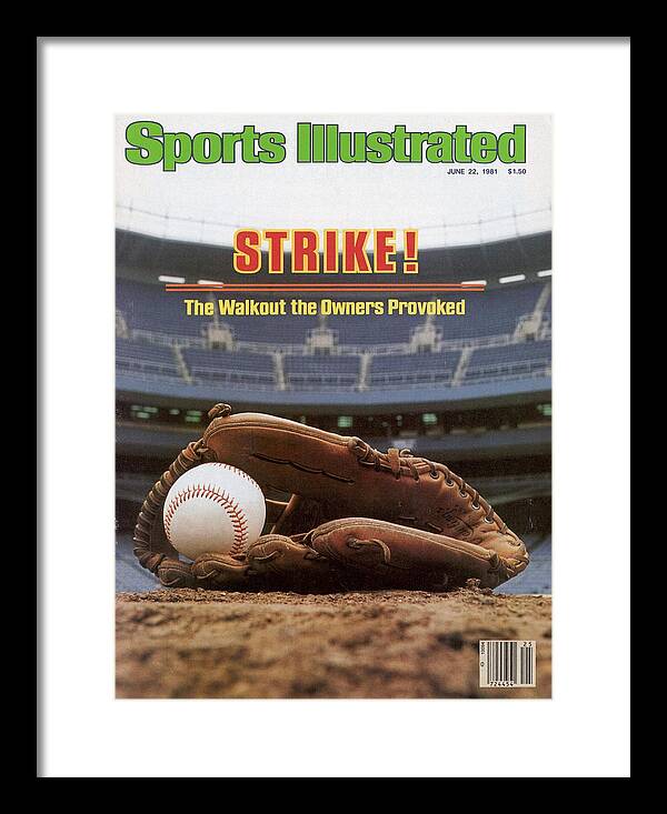 1980-1989 Framed Print featuring the photograph Strike The Walkout The Owners Provoked Sports Illustrated Cover by Sports Illustrated