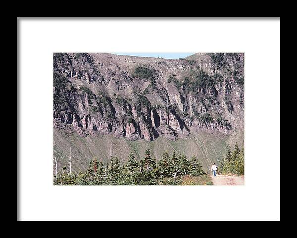 Mountains Framed Print featuring the photograph Stroll by Marty Klar