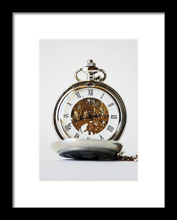 Studio Framed Print featuring the photograph STUDIO. Pocketwatch. by Lachlan Main