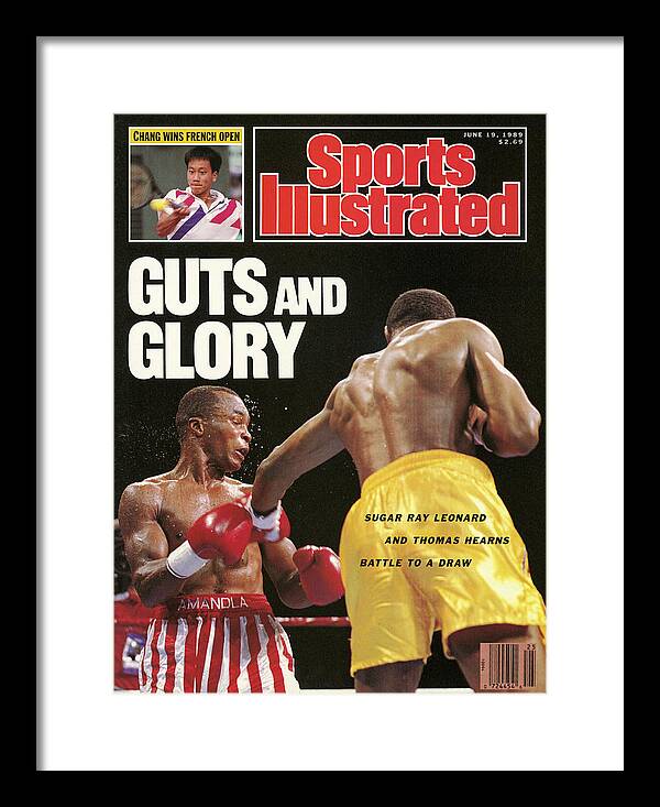 1980-1989 Framed Print featuring the photograph Sugar Ray Leonard, 1989 Wbc Wbo Super Middleweight Title Sports Illustrated Cover by Sports Illustrated