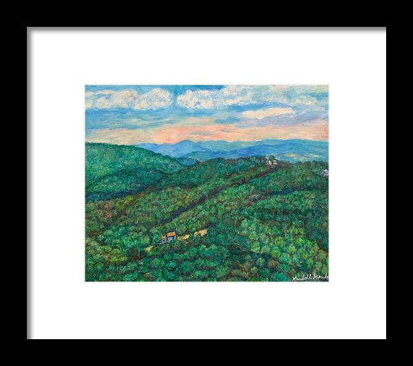 Mountain Framed Print featuring the painting Sugarloaf Mountain by Kendall Kessler