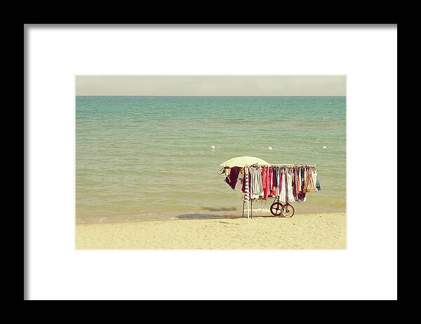 Tranquility Framed Print featuring the photograph Summer Clothing by Karla Caloca Photography