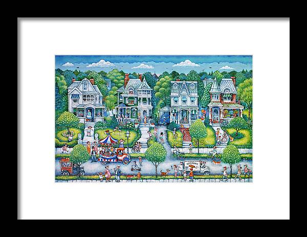 Summer Day Framed Print featuring the painting Summer Day by Bill Bell