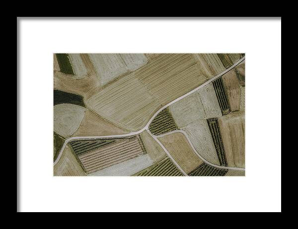 Drone Framed Print featuring the photograph Summer Fields by Paolo Crocetta