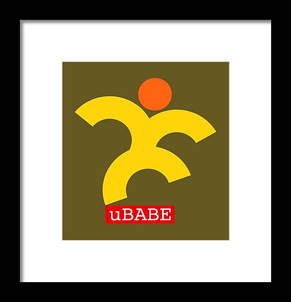 Ubabe Sun Dance Framed Print featuring the digital art Sun Dance by Ubabe Style