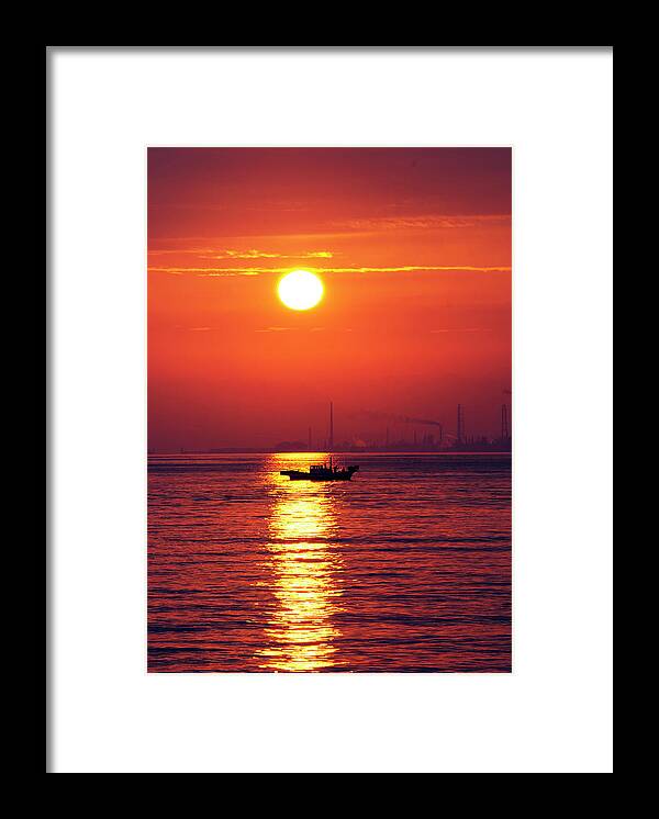 Scenics Framed Print featuring the photograph Sun Rise by Photoed By Wang Naian