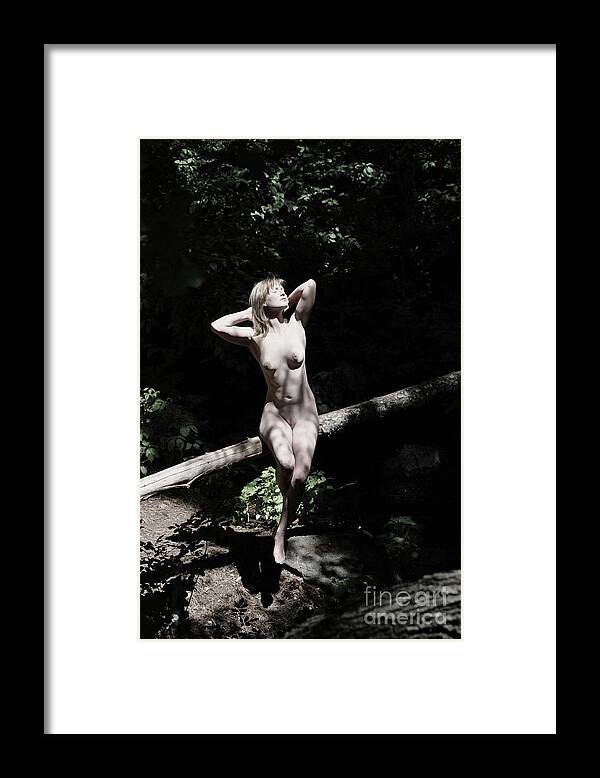 Girl Framed Print featuring the photograph Sun Sprinkled by Robert WK Clark