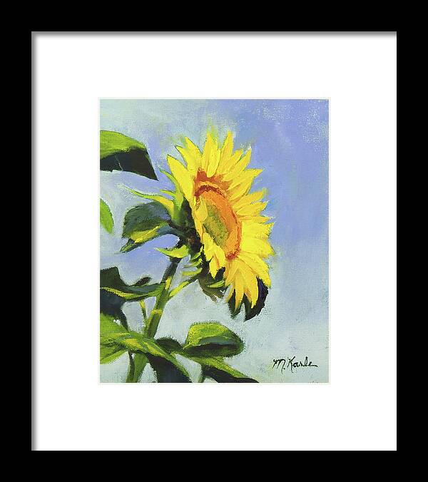 Flower Framed Print featuring the painting Sunflower by Marsha Karle