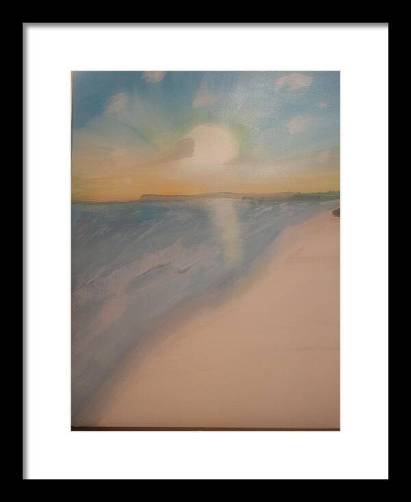 Sunshine Framed Print featuring the painting Sunny Day by April Clay