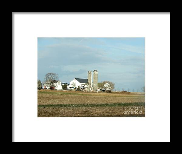 Amish Framed Print featuring the photograph Sunny Skies Over the Farm by Christine Clark