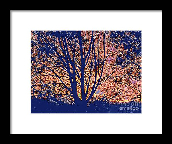 Sunrise Framed Print featuring the painting Sunrise by Denise Railey