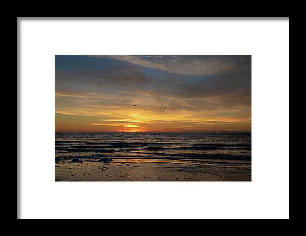 Sunrise Framed Print featuring the photograph Sunrise Over Hilton Head Island No. 0329 by Dennis Schmidt