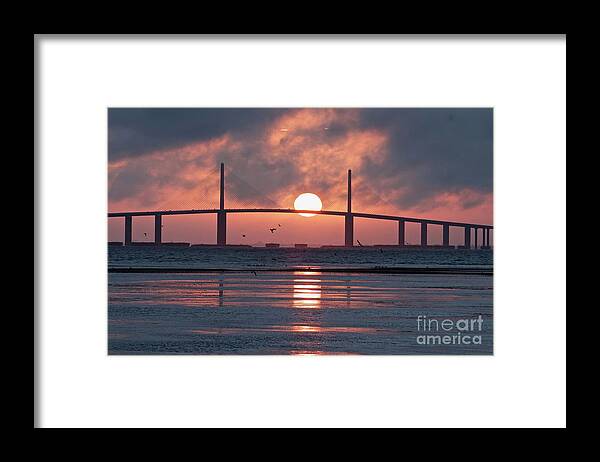 Sunrise Framed Print featuring the photograph Sunrise Over Tampa Bay by L Bosco