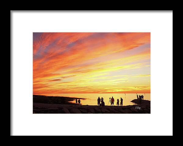 Landscape Framed Print featuring the photograph Sunset Celebration 300 by Sharon Williams Eng
