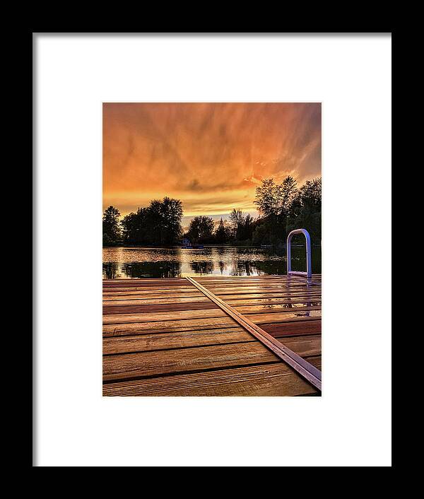 Sunset Framed Print featuring the photograph Sunset Embers by Jill Love