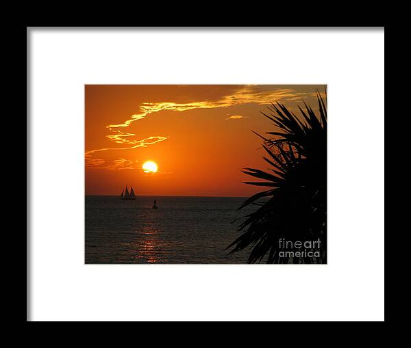 Florida Framed Print featuring the photograph Sunset in the Keys by Terri Brewster