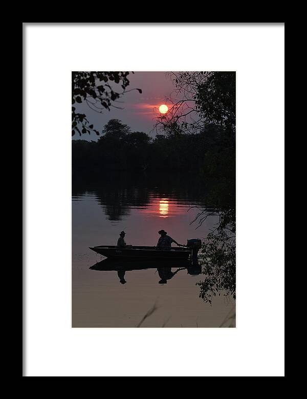 River Framed Print featuring the photograph Sunset Over the Kafue River by Ben Foster