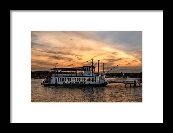 Sunset Framed Print featuring the photograph Sunset over the Lady by Rod Best