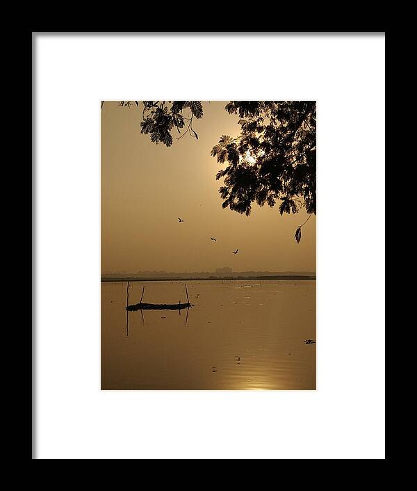 Sunset Framed Print featuring the photograph Sunset by Priya Hazra
