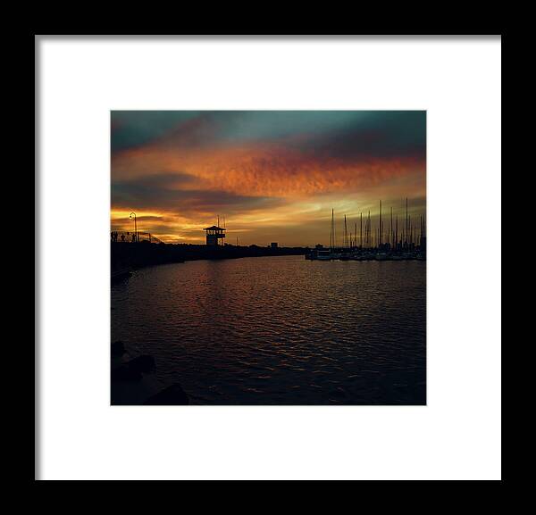 Australia Framed Print featuring the photograph Sunset Silhouette by Nisah Cheatham