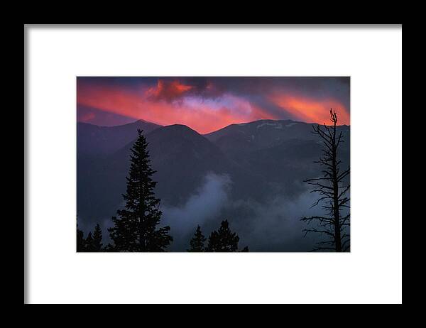 Colorado Framed Print featuring the photograph Sunset Storms Over The Rockies by John De Bord