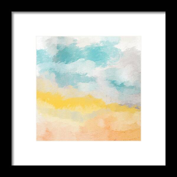 Landscape Framed Print featuring the mixed media Sunshine Day- Art by Linda Woods by Linda Woods