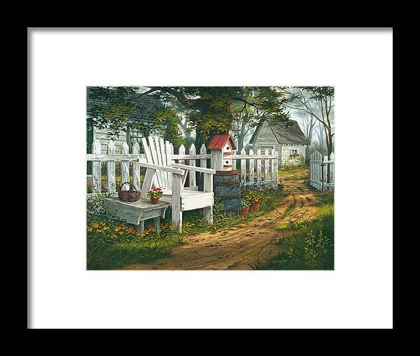 Michael Humphries Framed Print featuring the painting Sunshine Serenade by Michael Humphries