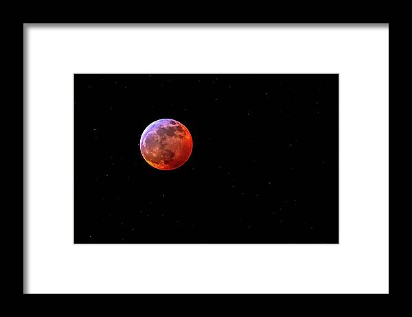 Moon Framed Print featuring the photograph Super Blood Wolf Moon by Allin Sorenson