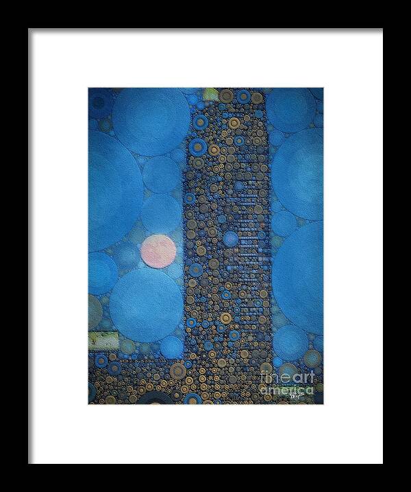 Super Moon Framed Print featuring the digital art Super Moon by Diana Rajala