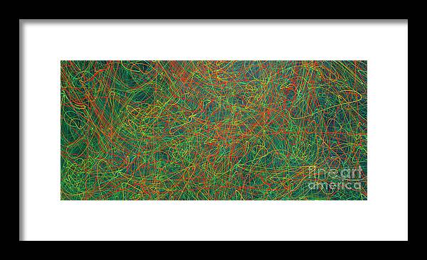 Concept Framed Print featuring the photograph Superstrings And Quantum Entanglement. by David Parker/science Photo Library