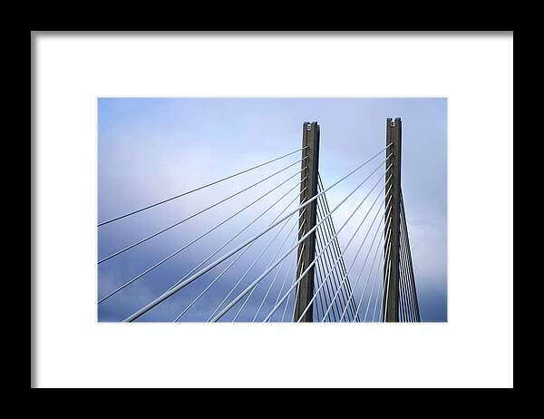 Bridge Framed Print featuring the photograph Suspense by Tim Beebe