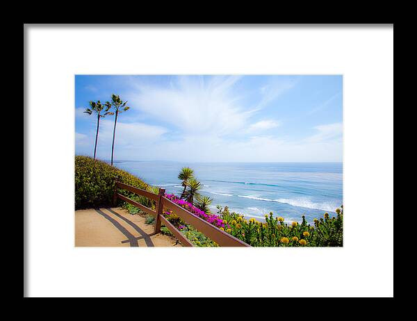  Framed Print featuring the photograph Swami's Garden Cliff View 814 by Catherine Walters