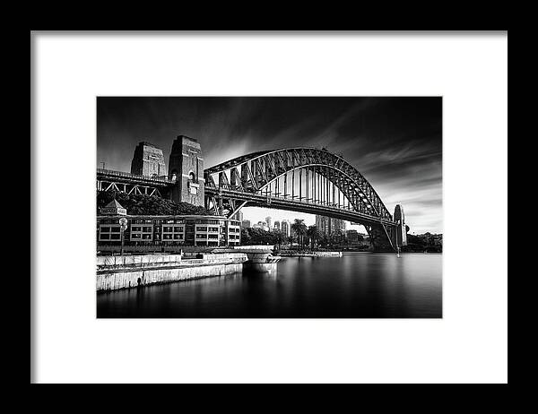 Built Structure Framed Print featuring the photograph Sydney Harbour Bridge by Noval Nugraha Photography. All Rights Reserved.
