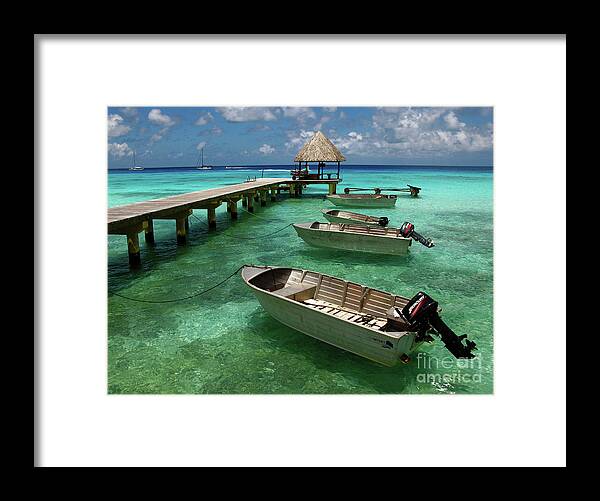 Tahiti Framed Print featuring the photograph Tahitian Waters by Terri Brewster