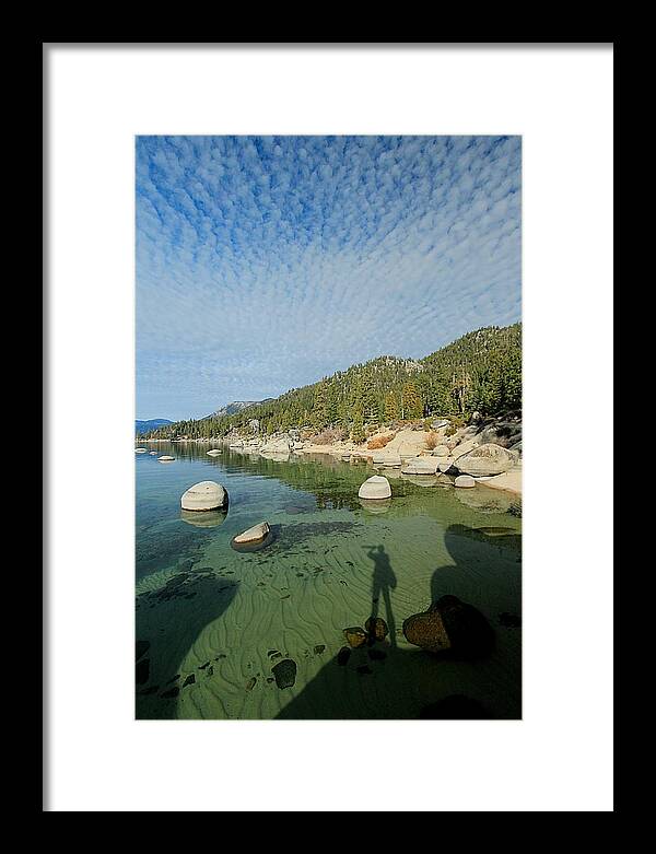 Lake Tahoe Framed Print featuring the photograph Tahoe Soul ...Become One With Nature by Sean Sarsfield