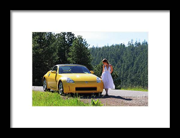 Girl Framed Print featuring the photograph Take It For A Spin by Robert WK Clark