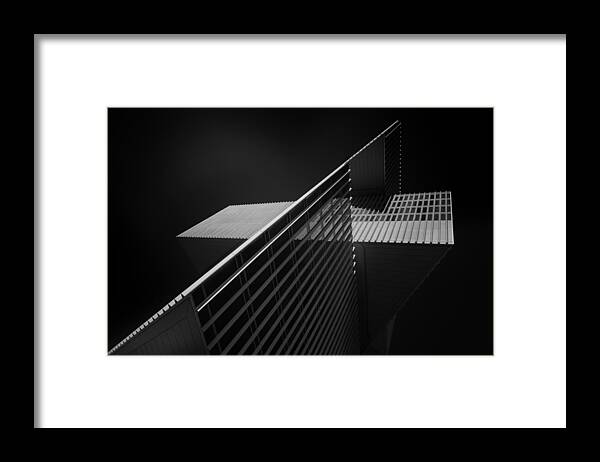 Architecture Framed Print featuring the photograph Taking Over The Sky by Jeroen Van De Wiel